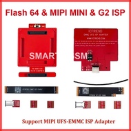 1Set/Lot Flash 64 Box F64 ISP MiPitester MiPi Box For MINI & GEAR 2 EMMC ISP ADAPTER Repair tools IC