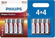 PHILIPS LR6P8BP/10 - AA Batteries - 4+4 Pieces - 1.5 V