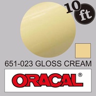 ORACAL 651 023 CREAM Gloss Kilap Krem Coklat Muda ORAFOL Vinyl Sticker