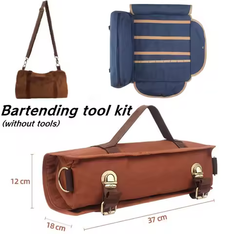 Bartender Portable multifunctional Kit Bag Canvas Tool Bag Professional Cocktail Mixer Bag Cocktail 