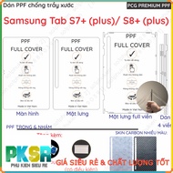 PPF & Carbon Texture Sticker Samsung tab s7+ (plus) (SM T970 T976B) / S8+ (plus) (SM X800 X806) scre