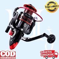 Gold Sharking LK2000 LK7000 LK5000 Reel Pancing Spinning Fishing 5.2:1 Ball Bearing 13 - Black/Red
