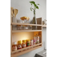 MPASI spice rack Aesthetic wooden spice rack/ Minimalist spice rack/