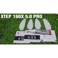 Bissell brand XTEP 160X 5.0 PRO running shoe sole sticker,