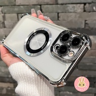 Magnetic Charger Shockproof Clear Case For Xiaomi 17 15 15T Civi 5 Poco X7 Pro Max Ultra F7 Xiaomi17