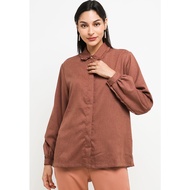 Hazelnut Indonesia - Ranee Top - Women's/ Blouse Top - Terracotta