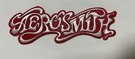 C&D Visionary Aerosmith Name Logo Patch, Red, White