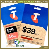 Telstra Prepaid Physical SIM Card Australia 40GB Data 5G 4G Mobile Roam AU Best Coverage Pocket Wifi