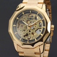 Mechanical watch Winner automatic men steel band gold men  watch