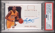 2017-18 National treasures Hometown Heroes Kobe Bryant PSA 9 AUTO PSA 9 24/25 Jersey Number 中球衣號碼全球只