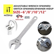 ADJUSTABLE WRENCH SPANNER / SWITCH SPANNER ~6"-150MM/8"-200MM/10"-250MM/12"-300MM