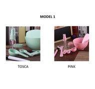 Gratis Ongkir - Mangkok Masker Set 9 in 1 / Kuas Alat Make Up / Mask Bowl / Mask Tool / Kecantikan