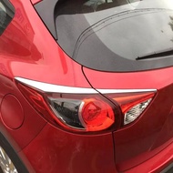 สำหรับมาสด้า CX-5 CX5 ปี 2012-2016 ชุดแต่งขอบไฟท้ายโครเมียม แถบตกแต่งไฟท้ายสุดเท่ อุปกรณ์เสริม