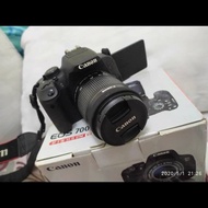 kamera canon 700 D bekas full set di jual cepat