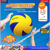 Bola Tampar Mikasa Volley Balls Mikasa MVA200 PU Leather volleyBall Bola Tampar Kulit Tahan Volleyba