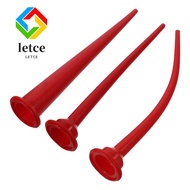 LETCE Structural Adhesive Nozzle, 300mm/11.8in Red Caulking Nozzle, Durable Curved Caulking Nozzle f