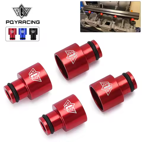 4pcs Fuel Injector Hat Fuel Nozzle Modified Auto Parts Nozzle Adapter Dedicated Fuel Flow Injector A