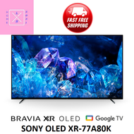 SONY XR-77A80K 77INCH 4K OLED GOOGLE TV , 3 YEARS WARRANTY , COGNITIVE PROCESSOR XR(TM) , SONY TOP SELLING MODEL *77A80K*