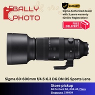 Sigma 60-600mm f/4.5-6.3 DG DN OS Sports Lens I Sigma SG Warranty