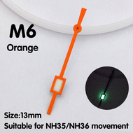 NH35 second hand watch second hand green luminous hands watch parts replacement parts small square s