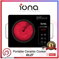 Iona Portable Ceramic Cooker - GL27 (1 Year Warranty)