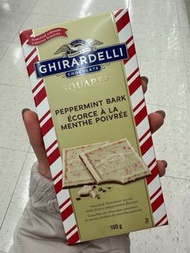 Ghirardelli Chocolate Square Peppermint Bark 100g Assorted chocolate layers with peppermint flavour 