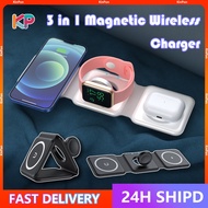 🔥 3 in 1 Magnetic Wireless Charger Foldable 30W Fast Charging Station For phone 14/13/12/11 Pro Max 