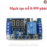 Mạch tạo trễ 0-999 phút dùng Relay JZ-801/M421 Mạch hẹn giờ 5V-30V đóng ngắt thiết bị
