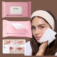 ALYSSA MADELINE MAKEUP REMOVER WIPES DEEP CLEANSING WET TISSUE 1PKT 10PCS