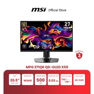 MSI Monitor MPG 271QR QD-OLED X50 | 26.5" | QD-OLED | WQHD | 0.03ms | 500Hz (จอคอมพิวเตอร์) [Pre-Ord
