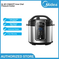 Midea 6L MY-CS6037P Inner Chef Pressure Cooker Multi-Function Quick Cook With 12 programs 24-hour pre-set timer