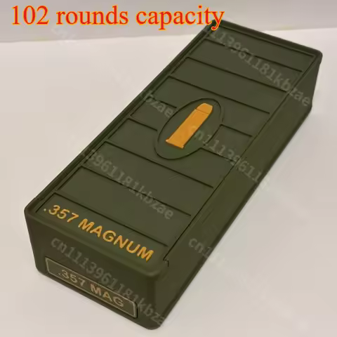 357 MAG Bullet Storage Box 3D Printing 357 Magnum Bullet Storage Box Desktop Storage Decoration