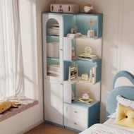 櫻桃傢俱 - （支持定製）床頭櫃連書櫃組合儲物衣帽櫃（不含燈）