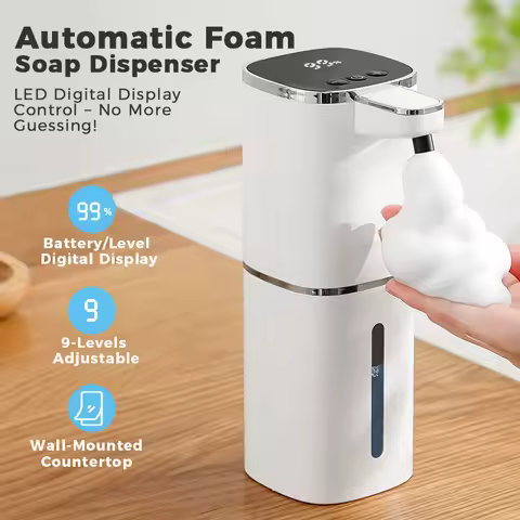 Induction Hand Sanitizer, Automatic Liquid Soap Dispenser, Foam Hand Washing Machine, 400ml Liquid R