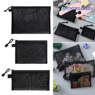 CHIHIRO1ZQRV Mesh File Bag, Nylon Transparent Pen Bag,  A4 A5 A6 Puzzle Storage Bag Office