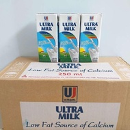 ULTRA MILK Susu Cair LOW FAT UHT Putih Plain Milk Ultramilk 250 ml