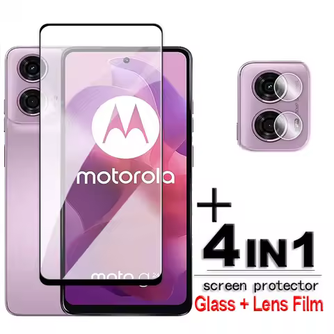 For Motorola Moto G24 4G Glass For Motorola Moto G84 G54 G34 G24 G14 G04 Tempered Glass 2.5D Full Co