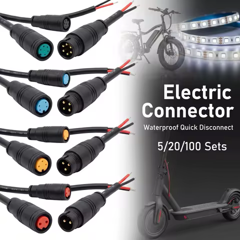 M6/M8 2 3 4 5 6 Pin 20cm E-bike Speed Sensor male to female Extension connector Cable Electric Bicyc
