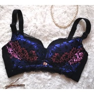 34B 75B Unwire Bra Sense Black