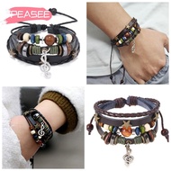[PEASEE] Beaded Bracelet, Multi-Layer Handmade Fairy Core Accessories, Fashion Musical Note Boho Sty