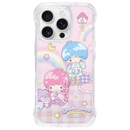 雙星仙子50週年－KIKI LALA晚安 標準透明 iPhone 懶人支架手機殼