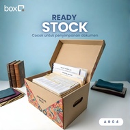 WHITE CARDBOARD FILE BOX 38x26x21 CM | ARCHIVE BOX STORAGE BOX DOCUMENT | HOME OFFICE FILE FILE STOR