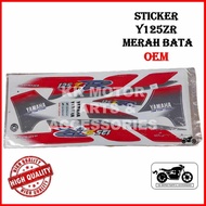 [GOOD QUALITY ] STICKER YAMAHA Y125 Y125ZR 125ZR MERAH BATA (4) OEM / STRIPE COVERSET MERAH BATA (4)