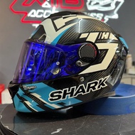 Shark Spartan GT Carbon Pro Zarco Track Racer Blue FOC Color Visor Full Face Shark Helmets Shark Hel