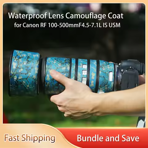 RF100500 Protective Sleeve Case Waterproof Lens Camouflage Coat For Canon RF 100-500mmF4.5-7.1L IS U