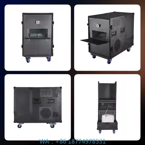 4000W Fog Smoke Cannon Machine for Disco Stage Events Outdoor Stainless Steel Waterproof Haze Mist M
