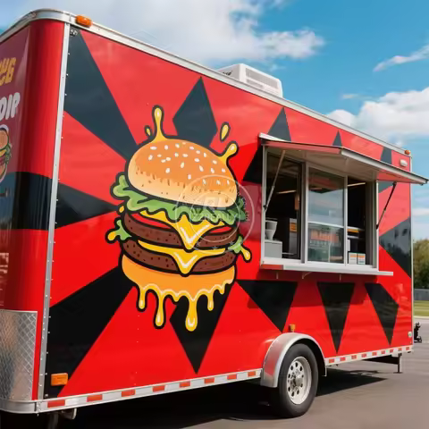 NEW New Best Sale Outdoor Mobile Kitchen Food Trailer Food Truck Fully Equipped Supplies Factory In 