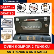 Oven Kompor 2 Tungku Gratis 2 Loyang Oven Tangkring Gas