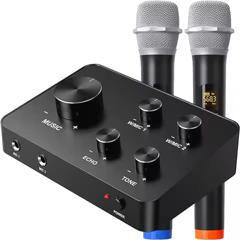 Smart TV Handheld Wireless Microphone Karaoke Mixer System HD AUX BT Karaoke Mixer Home Theater Soun