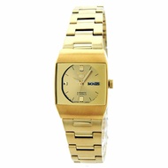 [Powermatic] SEIKO SYM632J1 Made in Japan SEIKO 5 AUTOMATIC Square Analog 21 Jewels Gold Tone Stainless Steel Case Bracelet Band WATER RESISTANCE CLASSIC WOMEN WATCH